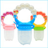 Multicoloured nibbler, chewy pacifier for supplementary food, beanbag, teether