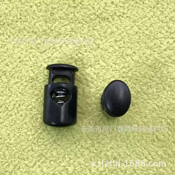 Factory spot plastic single hole spring buckle windbreaker plastic slip buckle elastic rope adjustment buckle POM rope buckle