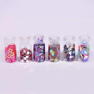 Cross-Border 48-Color Glass Bottle: Dırnaq bəzəkləri