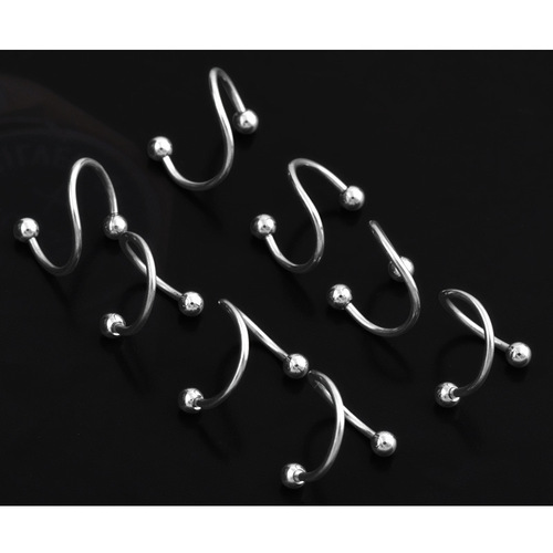 Stainless steel horseshoe ring, eyebrow ring, lip ring, tongue ring, navel ring wholesale combo from a large mixed goods supplier stall