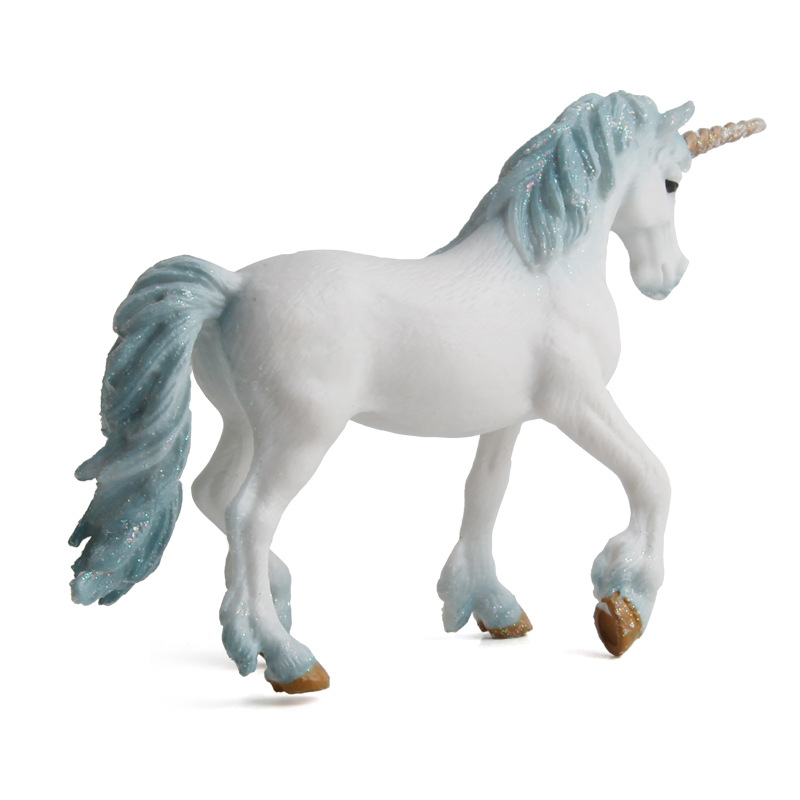 Unicornio muñeca juguete simulación mini modelo animal unicornio mito europeo leyenda Dios bestia transfronteriza exportación