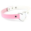 Japanese two-color choker heart shaped, necklace, punk style