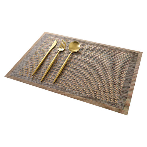 Placemat European Japanese style plain PVC rectangular tablecloth dinner plate mat bowl mat Western food mat table mat