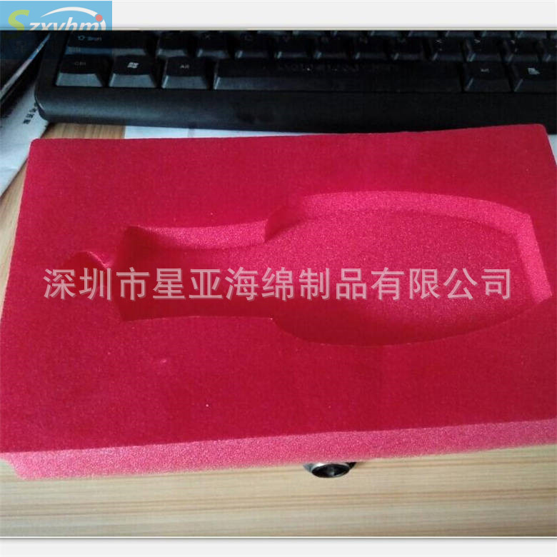 电灯海绵包装盒内衬 eva 防火黑色包装内托 高难度雕刻防静电海绵