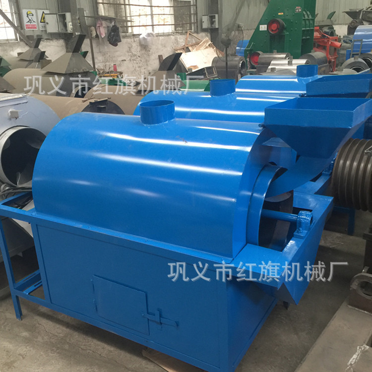 全自动封闭式滚筒炒锅多用途芝麻炒料机干货电加热炒料机现货批发