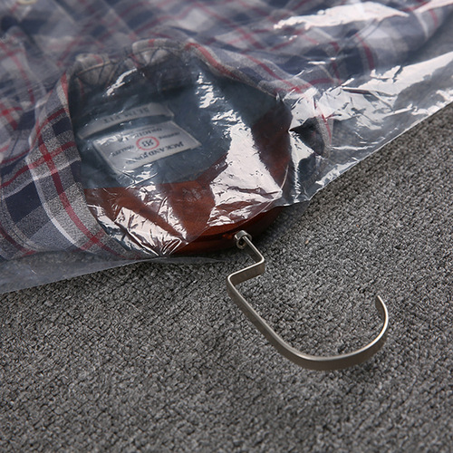 Clothes dust cover, coat and suit dust bag, transparent plastic dust cover, dry cleaning shop disposable hanging bag
