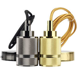 黑色金色吊灯仿古灯泡LED装饰金属吊件头工业风灯具配件吊灯灯座