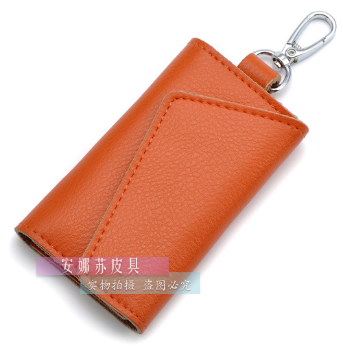 Caja de la llave del coche cuero de pinduoduro cintura colgando fábrica al por mayor de los hombres multi-funcional clave bolsa titular de la tarjeta