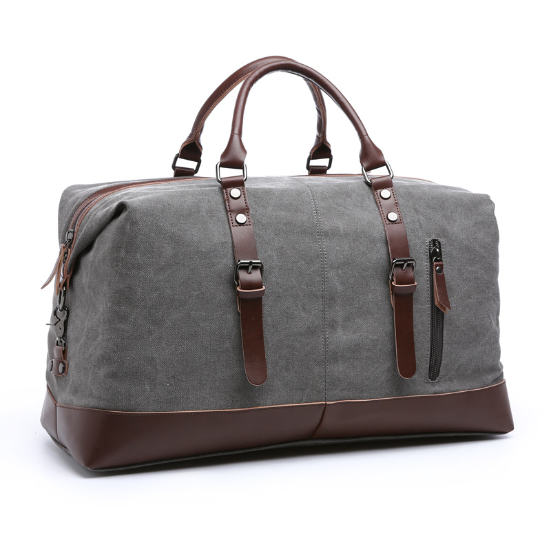 Bolsa de lona casual transfronteriza bolsa de viaje al aire libre bolsa de equipaje de gran capacidad para hombres y mujeres bolsa de mensajero portátil