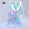 Autumn demi-season scarf, long shiffon cloak, suitable for import, sun protection, Korean style