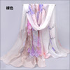 Autumn demi-season scarf, long shiffon cloak, suitable for import, sun protection, Korean style