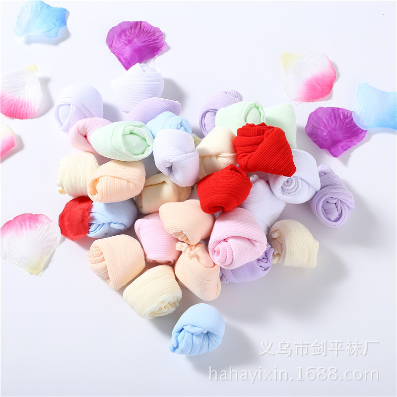 Children's Candy Socks Disposable Socks Short Socks Kidsren's Playground Socks Sets Kidsren's Socks Baby Summer Thin Stockings