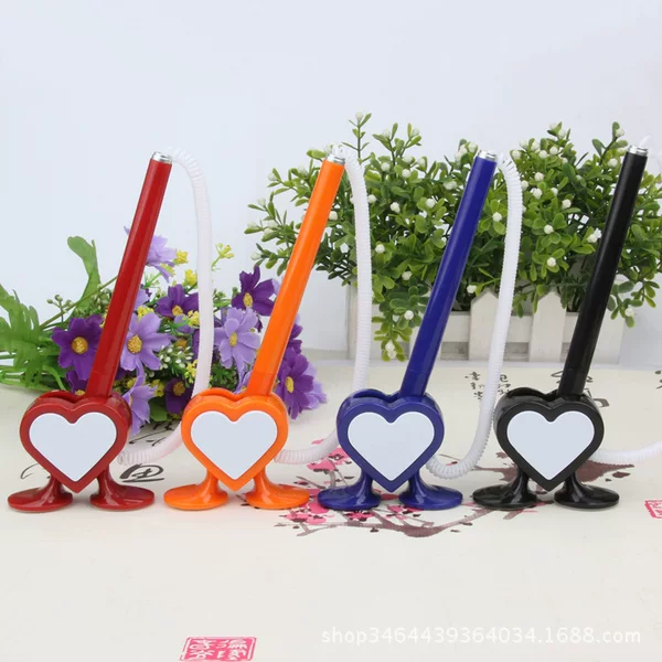 Advertising desk pen printing logo fixed bank counter signature desktop 1608A counter pen production
