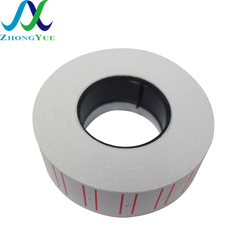 Papel de precio universal de una sola fila, superventas transfronterizo, etiqueta de precio de membresía para tienda de conveniencia, papel de etiqueta de marcado y codificación adhesivo suave y fuerte