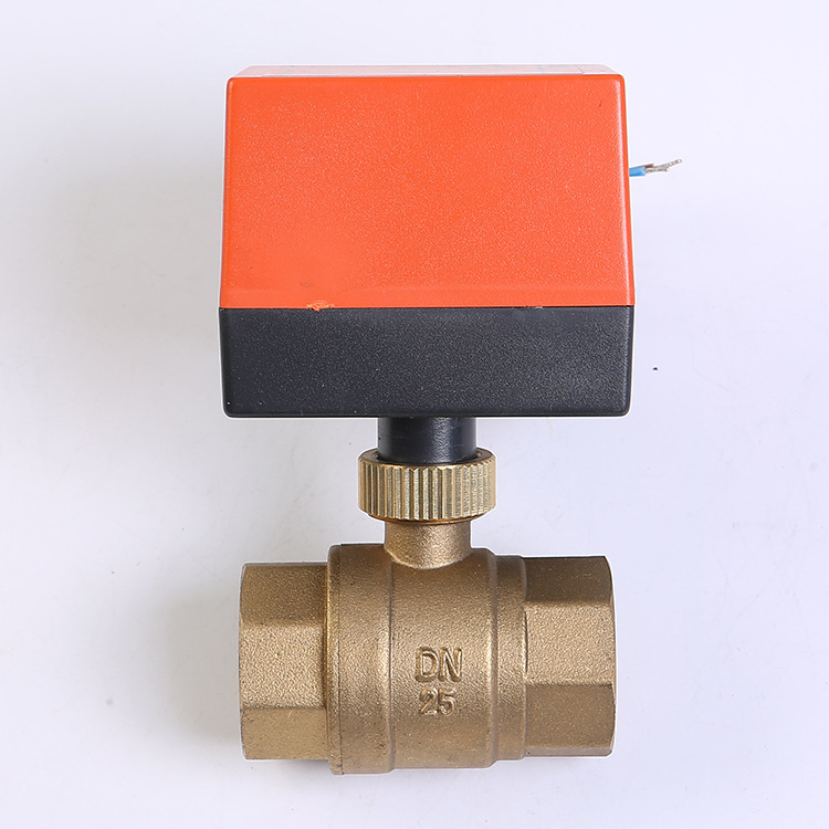 批发DN25二通普通款电动球阀-全通径可替代电磁阀水管阀水暖阀门