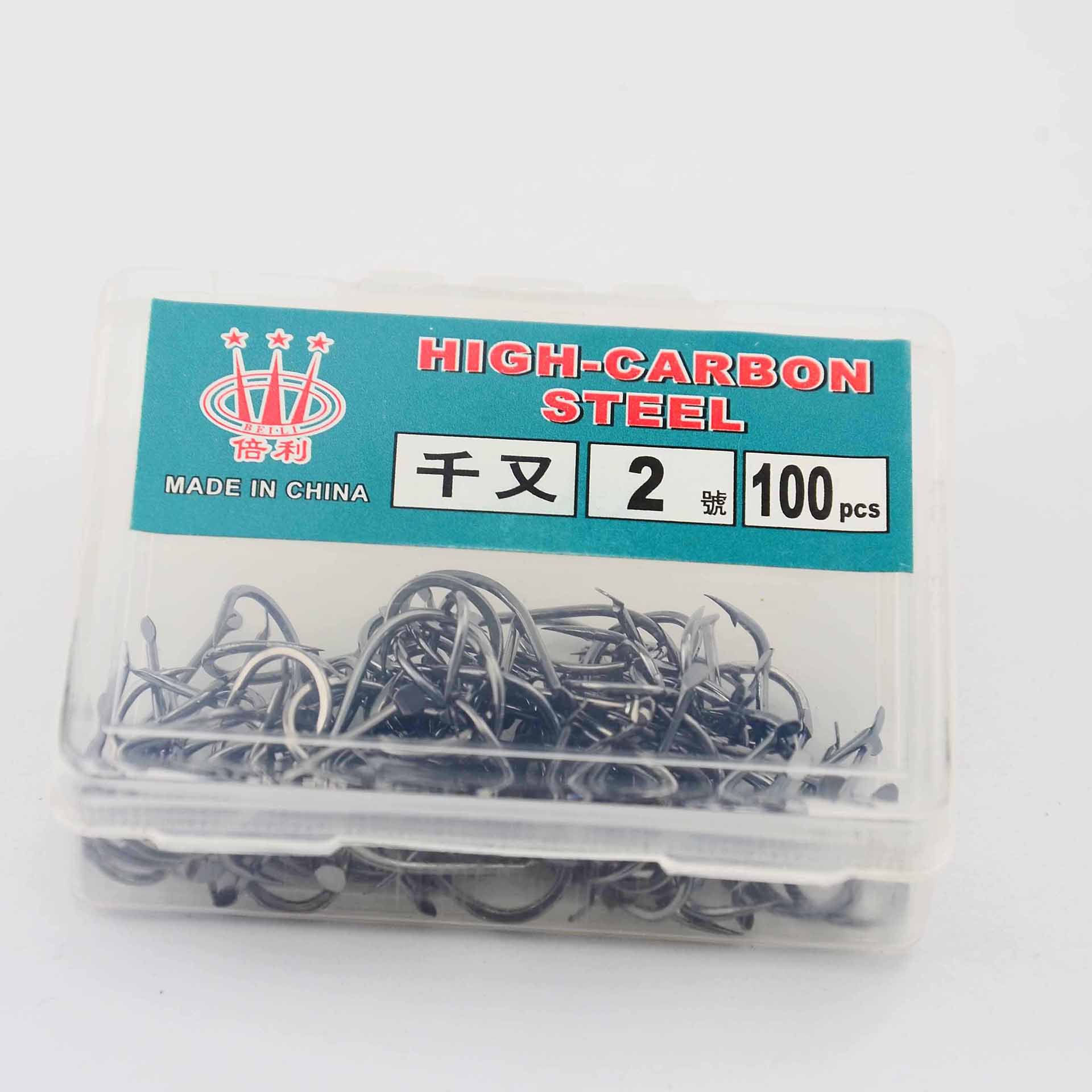 Beili Qianhe gancho de caja Beili gancho de pescado en Caja 100 1 10 cajas de Xihu carpa Taiwán pesca Luya