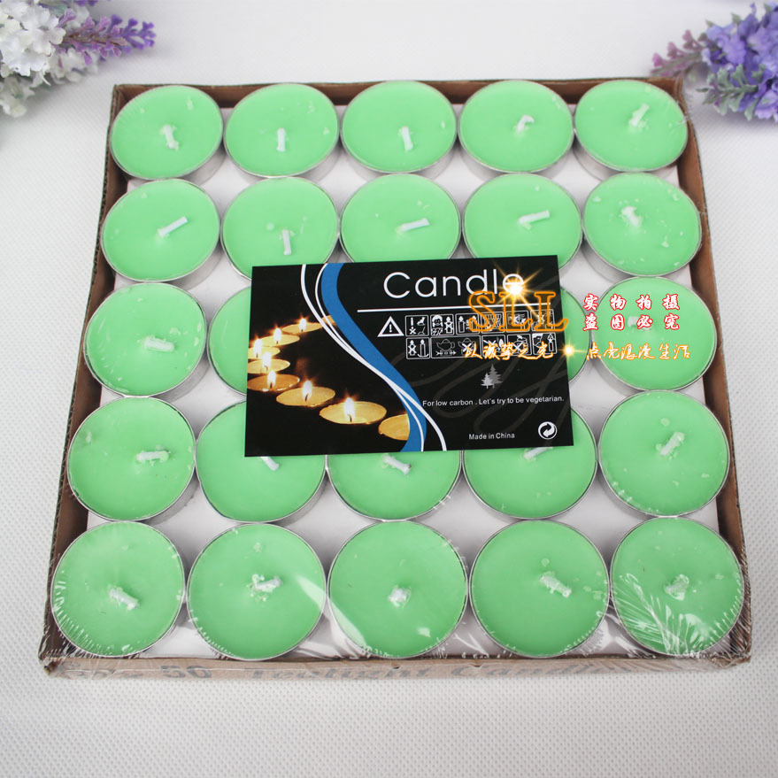 Venta caliente al por mayor té cera de aluminio Shell vela 1,5 horas Hotel KTV eliminación de humo sabor té preservación del calor calefacción té cera generación pelo