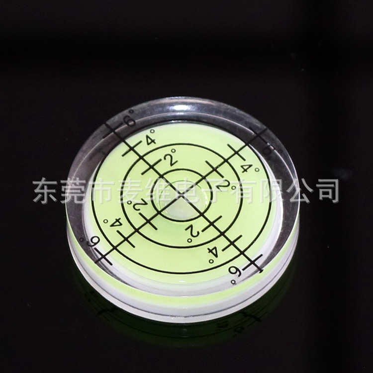 现货供应直径32mm水平泡 带刻度水准泡 微型水平仪 平衡仪 多款式