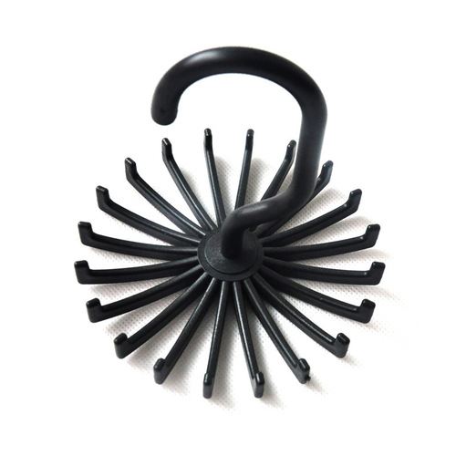 Supply Wish brand new PP material export circular plastic tie rack, 360 degree rotation, 20 pieces set for Australia and America