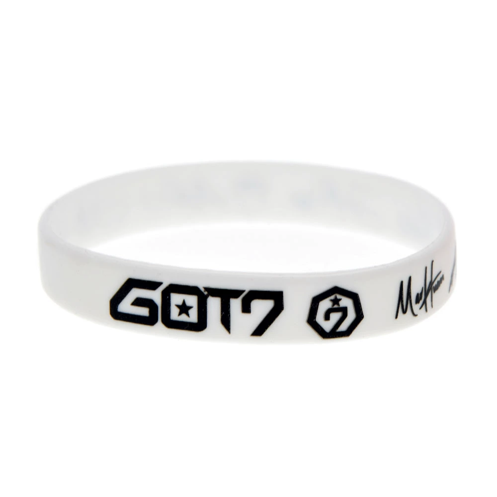 Новый зарубежный товар Корейские мужские группы GOT7 участник подпись мягкий силиконовый клеевой браслет хипхоп звезда поддержка браслет