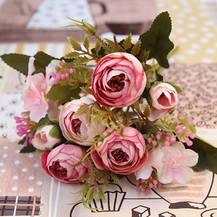 Qt1-18 Simulation Put the Bug-style Tea Bags False Flower Home Decoration Put the simulation flower beam manufacturer wholesale