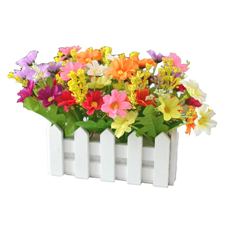16 valla de madera traje de flor artificial maceta artificial interior sala de estar entrada decoración flores y plantas maceta pequeña planta verde adornos