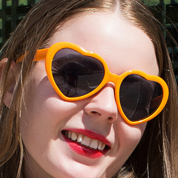 classic glasses heart-shaped