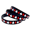 Poker style wristband poker style street dance with silicone gel hand strap