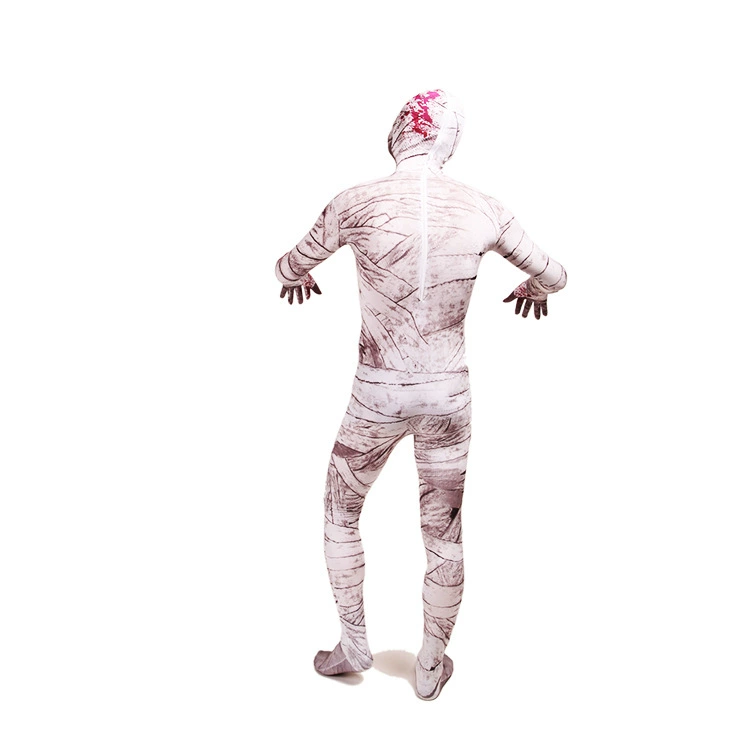 COSPLAP Lycarta Aponement Mummy full coat zentai printing and dyeing tights connecting jacket