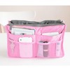 Universal organizer bag for traveling, storage system with zipper, Korean style, increased thickness