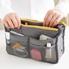 Universal organizer bag for traveling, storage system with zipper, Korean style, increased thickness