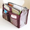 Universal organizer bag for traveling, storage system with zipper, Korean style, increased thickness