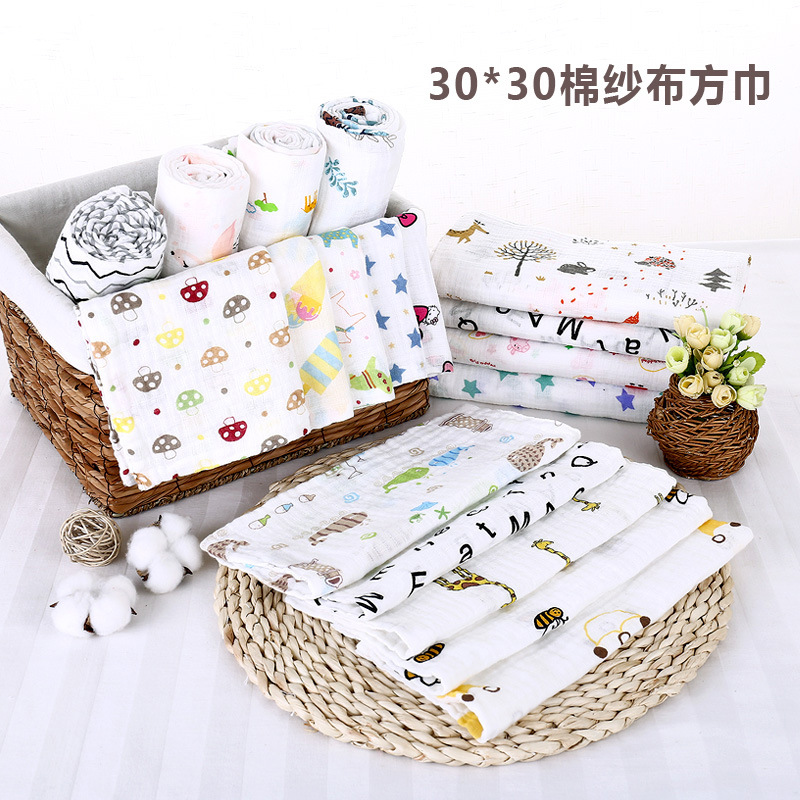 Cotton gauze children's handkerchief