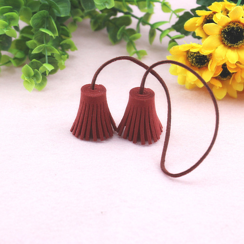 3cm Korean velvet double-headed small tassels  double roll ultra-fine fiber tassels accessories for clothing, home textiles and accessories