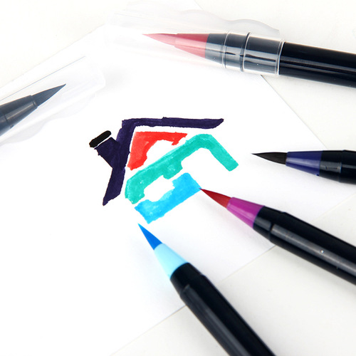 G16 watercolor pen color soft tip brush 20 colors comic hand painting pen fountain pen creative calligraphy pen soft pen