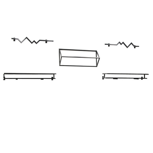 Creative iron wall hangers for men's and women's clothing stores, wall-mounted, side-mounted display racks for children's clothing stores, shelves for exhibition and display