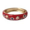 Dali fashion bracelet hot -selling popular women's classic cloisonne opening bracelets colorful flower F018C