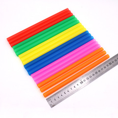 Factory 11mm Colorful Disposable Pearl Milk Tea Thick Straw Plastic Flat Mouth Straight Tube DIY Accessory