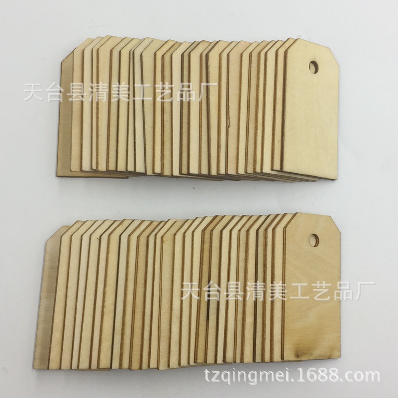 Etiqueta de color madera 50 piezas por paquete