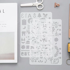 纸质工艺品;绘图模板;印章用品