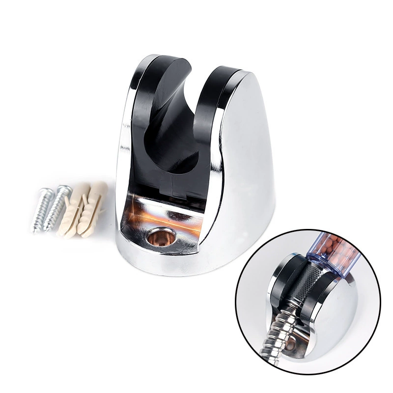 Cross-border American support space aluminum shower base shower head bracket adjustable angle with hook