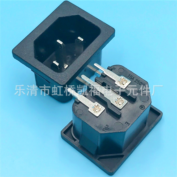 AC品字2.0卡位插座DB-14电脑公座插板品字插座AC插座  量大从优