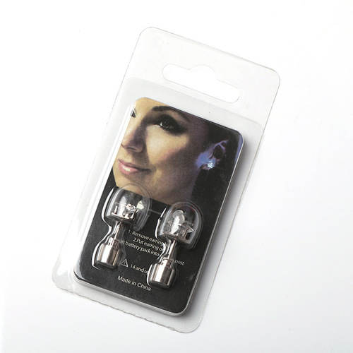 LED diamond luminous earrings, luminous trendy jewelry earrings, bar men and women couple earrings, luminous earrings wholesale