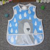 Waterproof children's three dimensional eating bib for food, with ties on the back