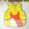 Waterproof children's three dimensional eating bib for food, with ties on the back