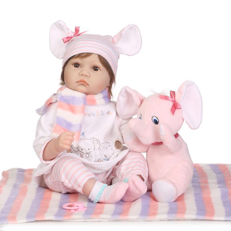 Comercio exterior transfronterizo Comercio electrónico Venta caliente simulación bebé muñeca Lindo juego casa bebé juguete niña regalo