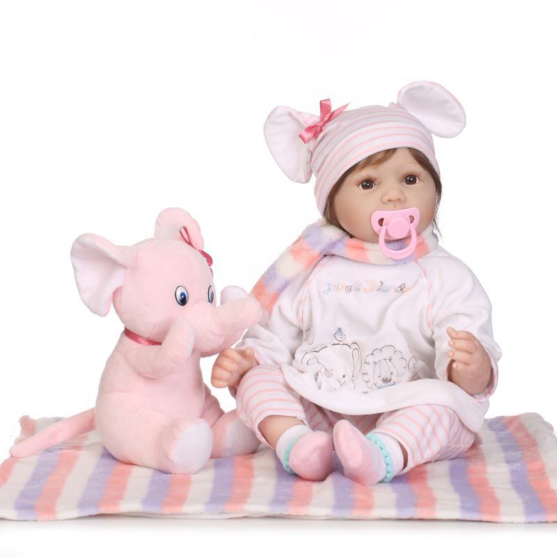 Comercio exterior transfronterizo Comercio electrónico Venta caliente simulación bebé muñeca Lindo juego casa bebé juguete niña regalo