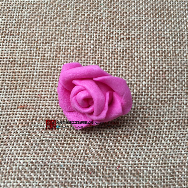 En stock simulación PE espuma Rosa cabeza mini 2. 6cm curling espuma Rosa flor falsa caja de dulces Accesorios