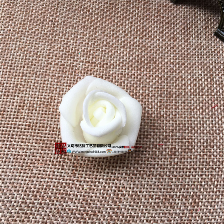 En stock simulación PE espuma Rosa cabeza mini 2. 6cm curling espuma Rosa flor falsa caja de dulces Accesorios