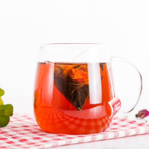 Rose Pu-erh Tea Real Fruit Tea Triangle Tea Bag Herbal Tea Rose Tea Tea Bag Tea Leaves Gift Box